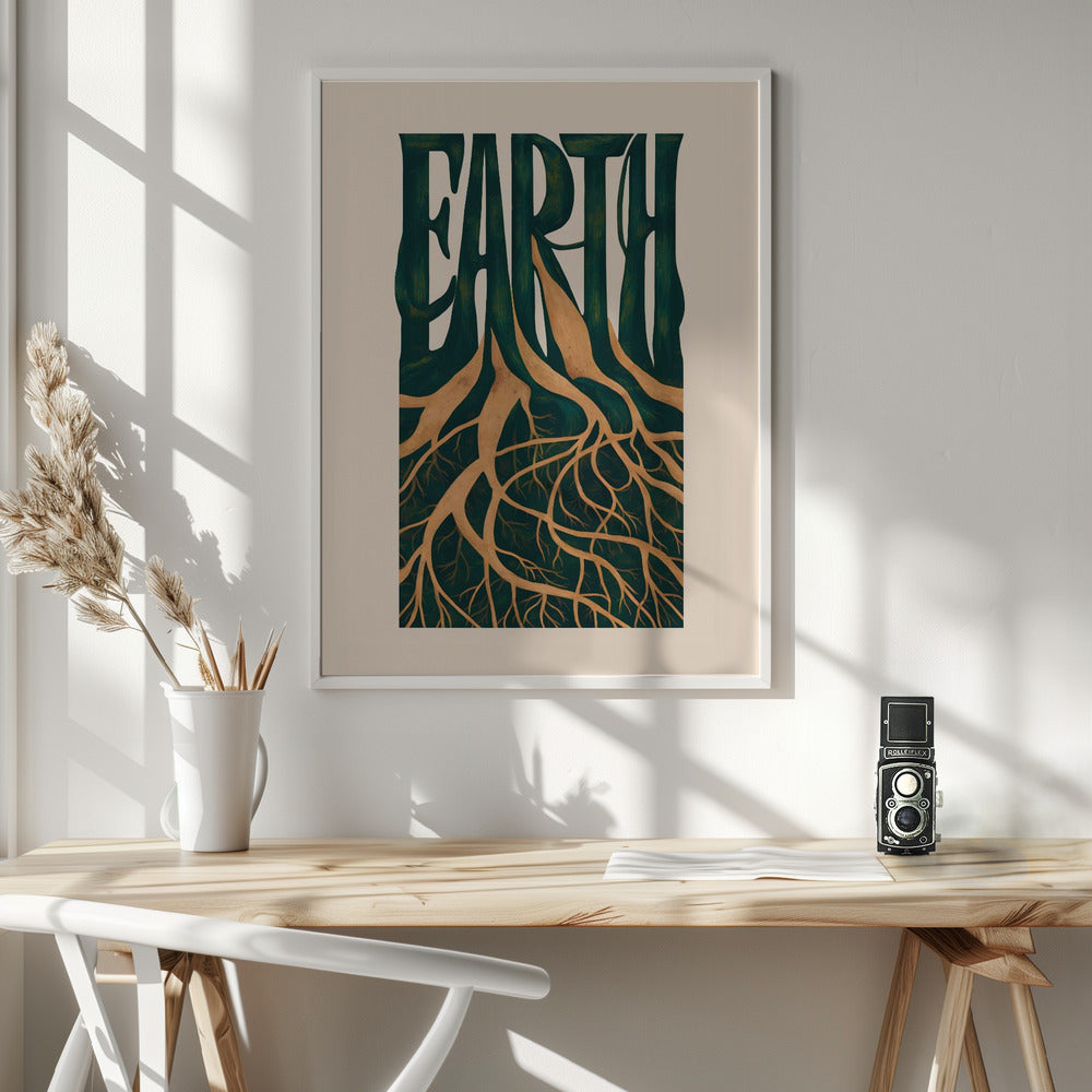 Earth - Poster / Art Print - interiör