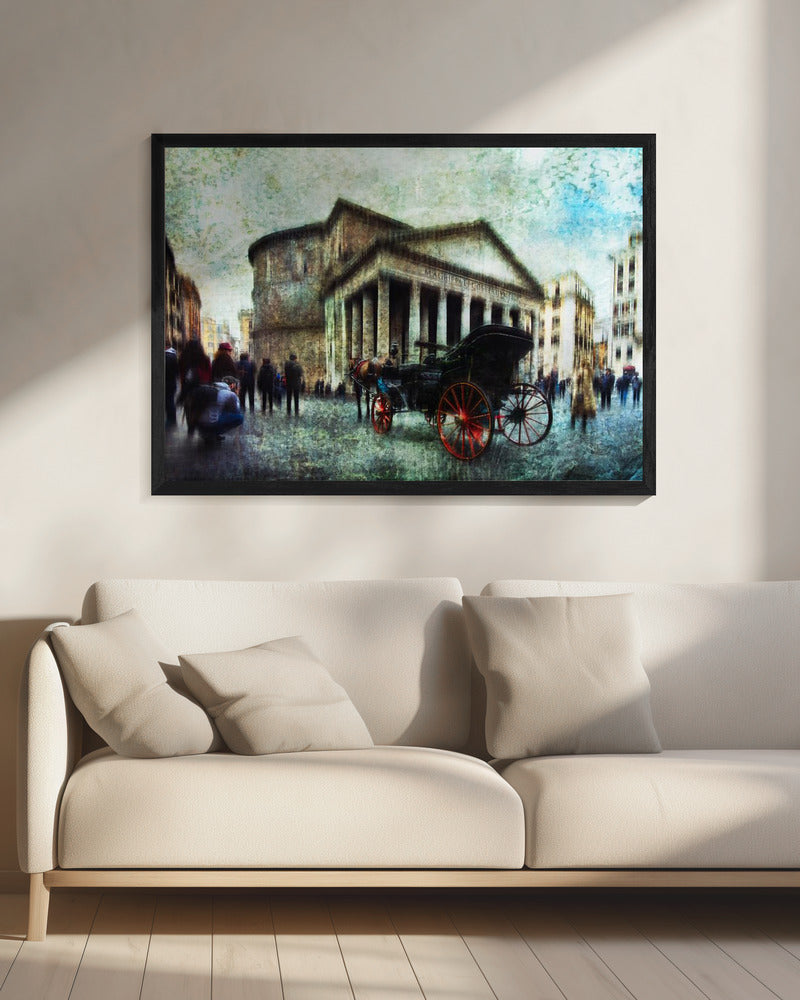 Carriage with horse - Poster / Art Print - interiör