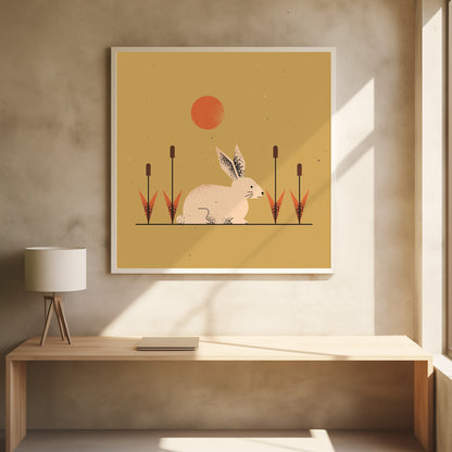 White Rabbit - Poster / Art Print - interiör
