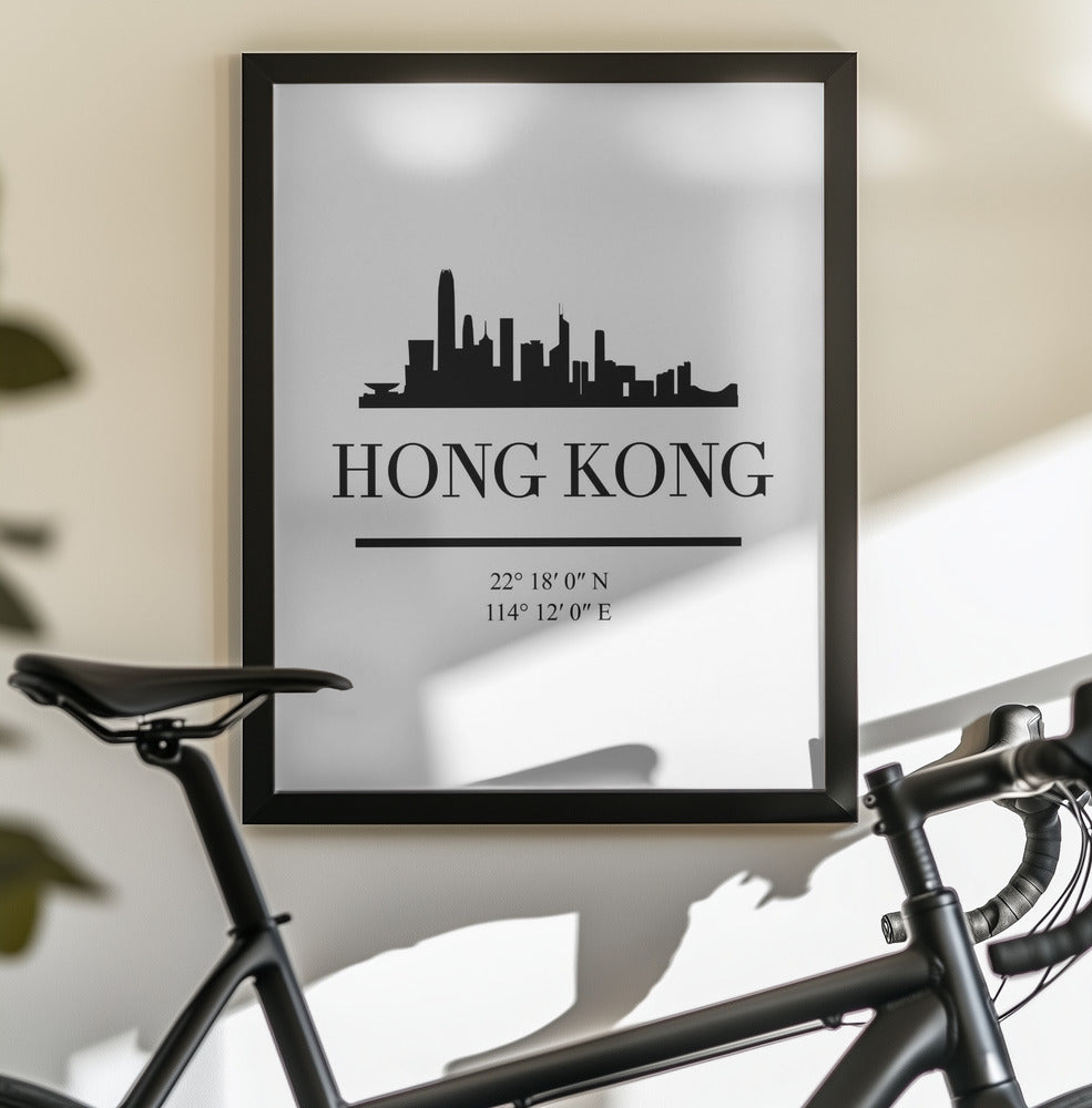 Black Skyline 32 - Poster / Art Print - interiör