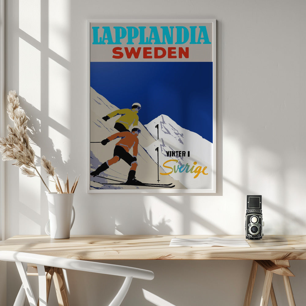 Winter Tourism: Lapplandia Sweden - Poster / Art Print - interiör
