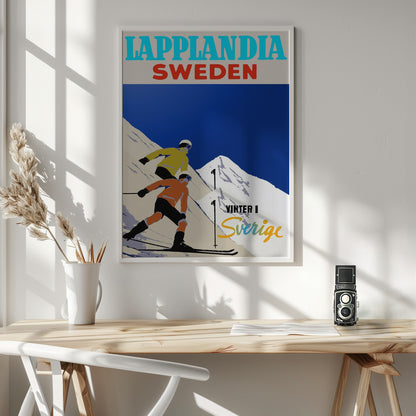 Winter Tourism: Lapplandia Sweden - Poster / Art Print - interiör