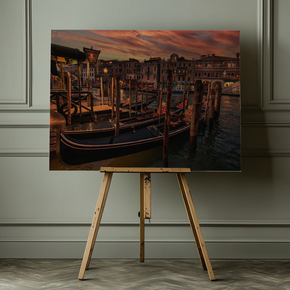 A Cozy Night in Venice - Poster / Art Print - interiör