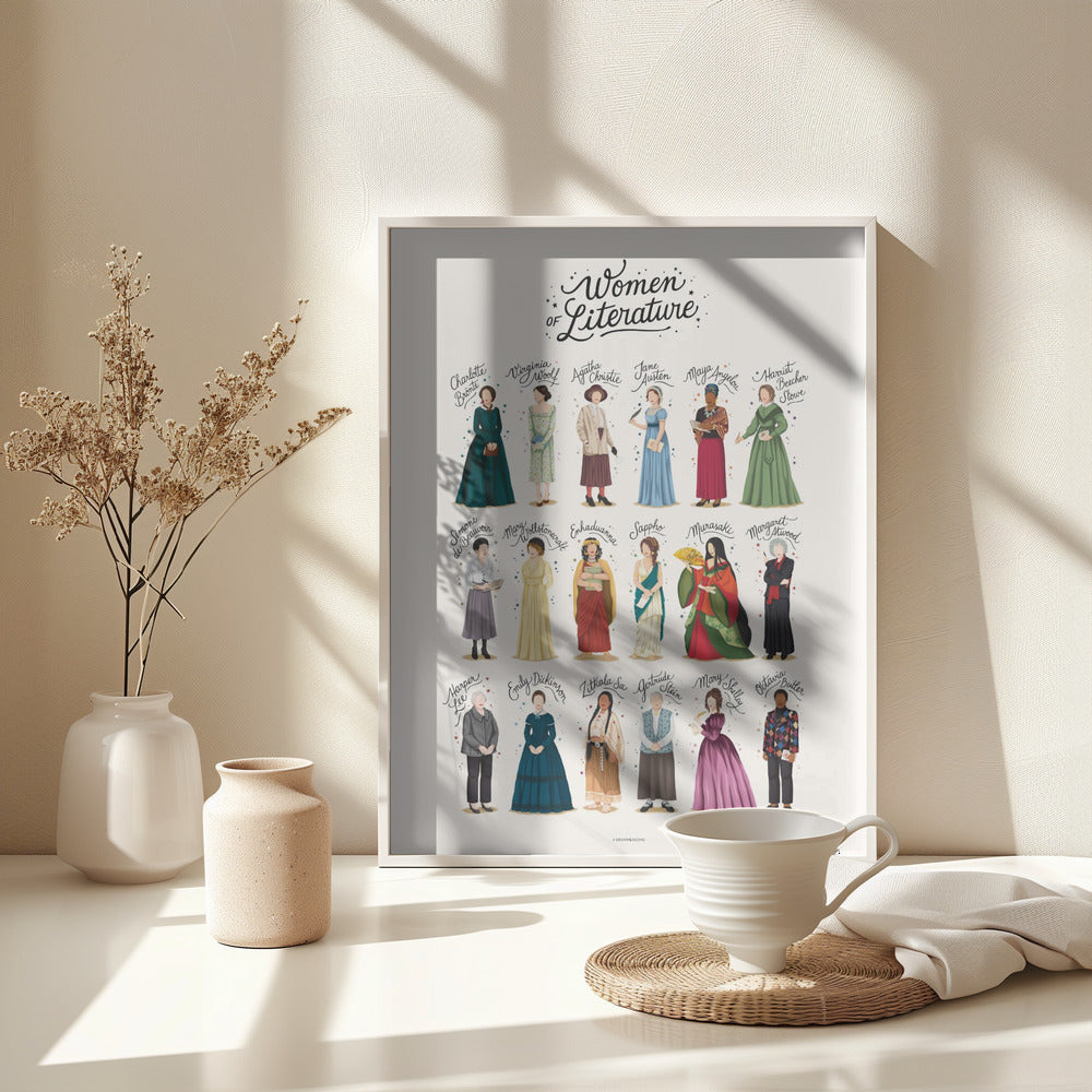 Women of Literature - Poster / Art Print - interiör