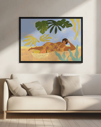 Lazyday - Poster / Art Print - interiör
