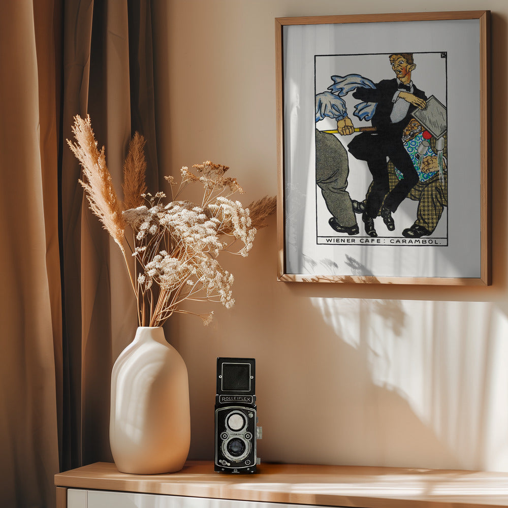 Viennese Café Carambole - Poster / Art Print - interiör
