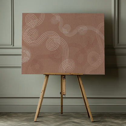 calming essentials loops Mocha Mousse - Poster / Art Print - interiör