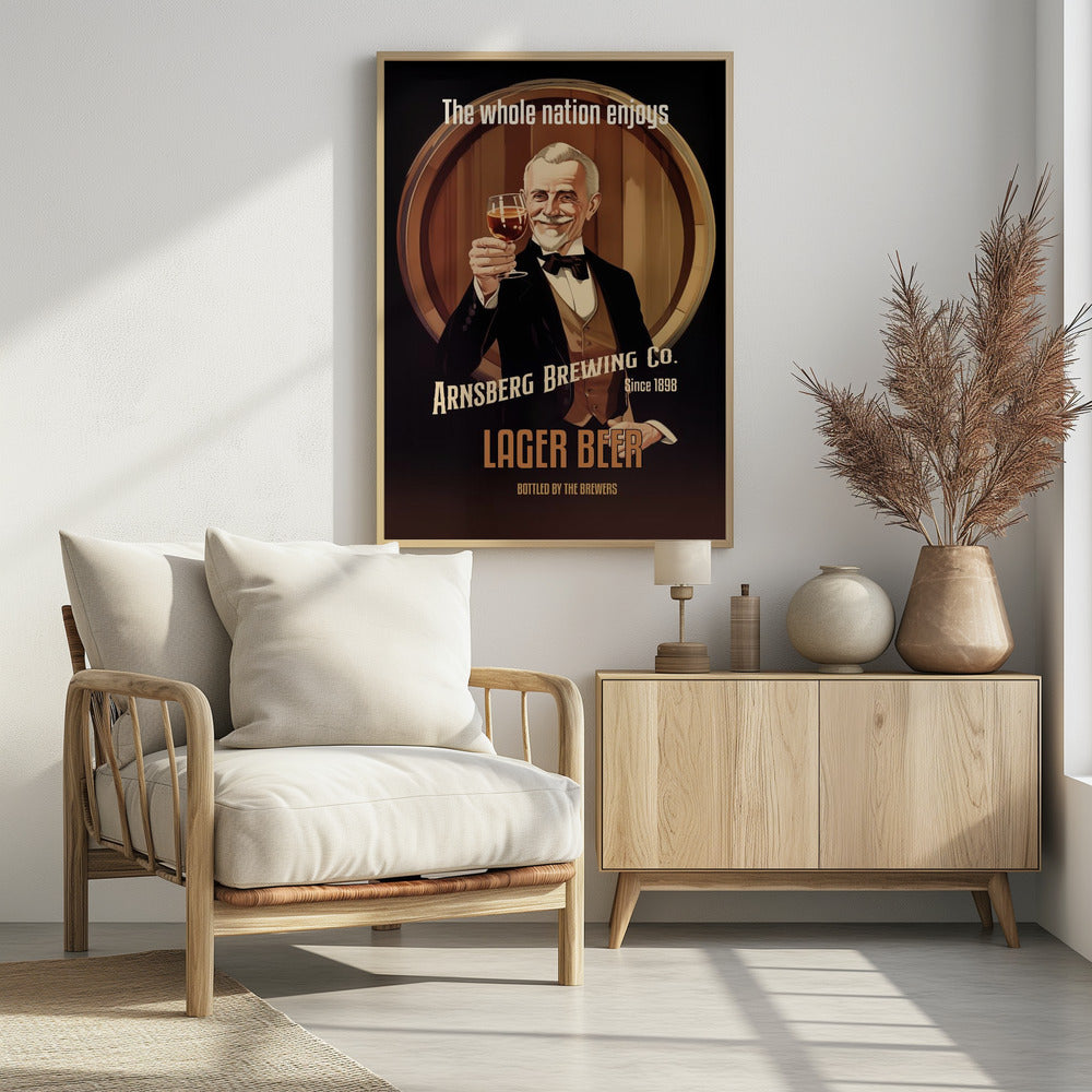 Lager Beer - Poster / Art Print - interiör