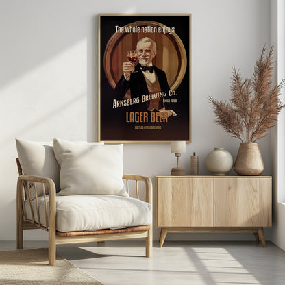 Lager Beer - Poster / Art Print - interiör