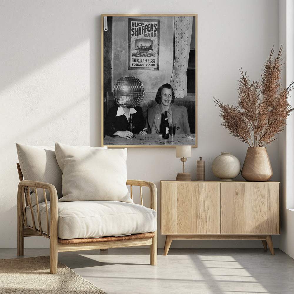 DISCO COLLAGE PARTY - Poster / Art Print - interiör