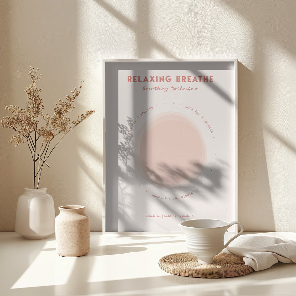 Relaxing Breathe - Poster / Art Print - interiör
