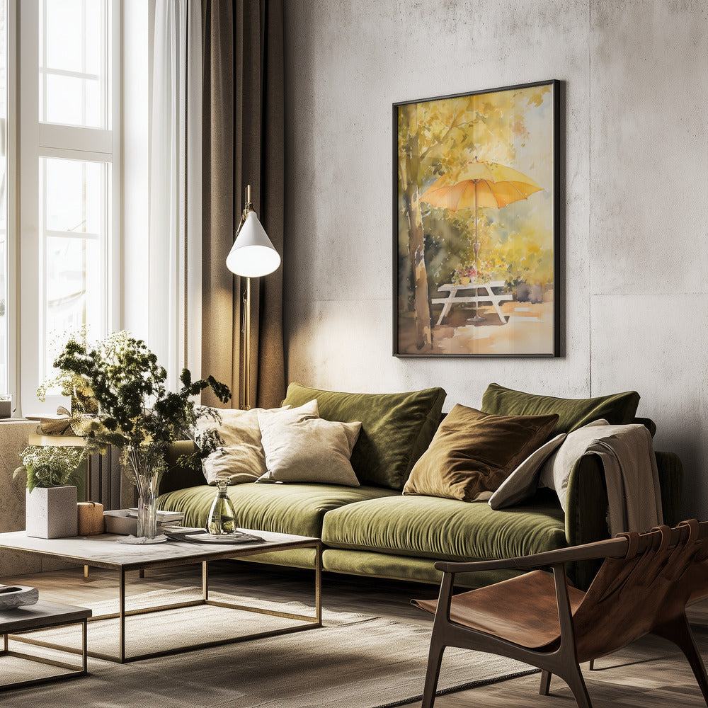 Summer In the Back Garden - Poster / Art Print - interiör