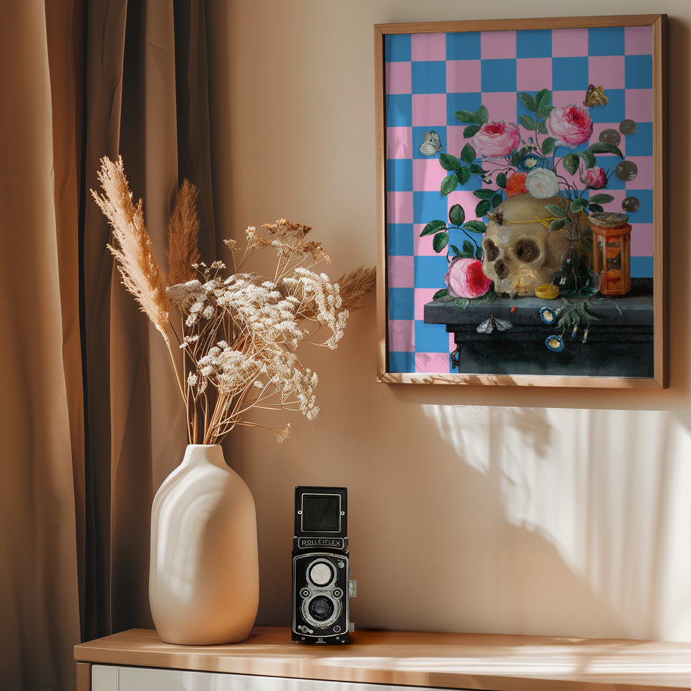 The Cheerfull Vanitas Still Life - Poster / Art Print - interiör