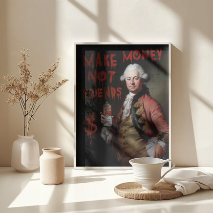 Make Money Not Friends - Poster / Art Print - interiör