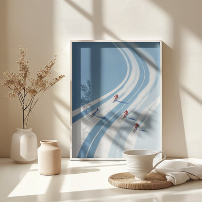 Four Skiers - Poster / Art Print - interiör