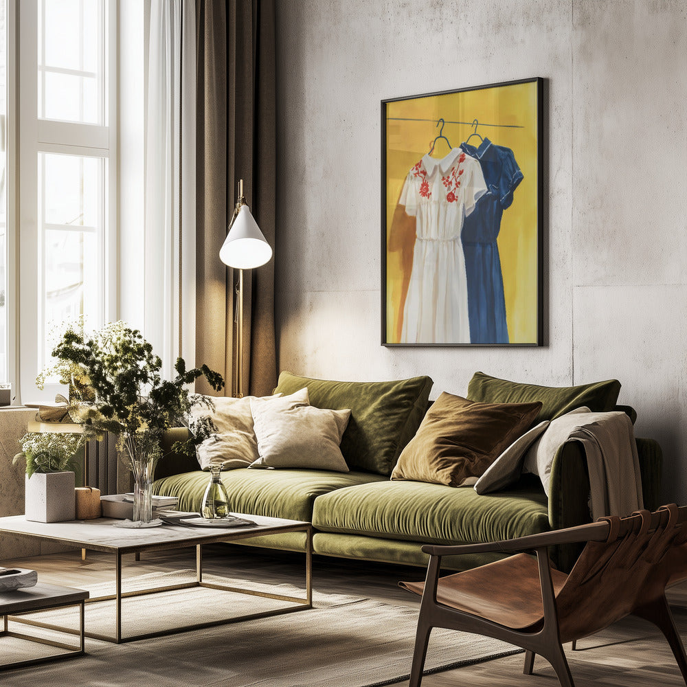 Two Dresses - Poster / Art Print - interiör