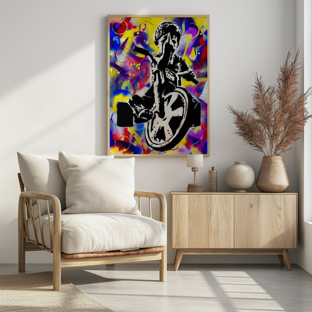 Fuck war - Poster / Art Print - interiör