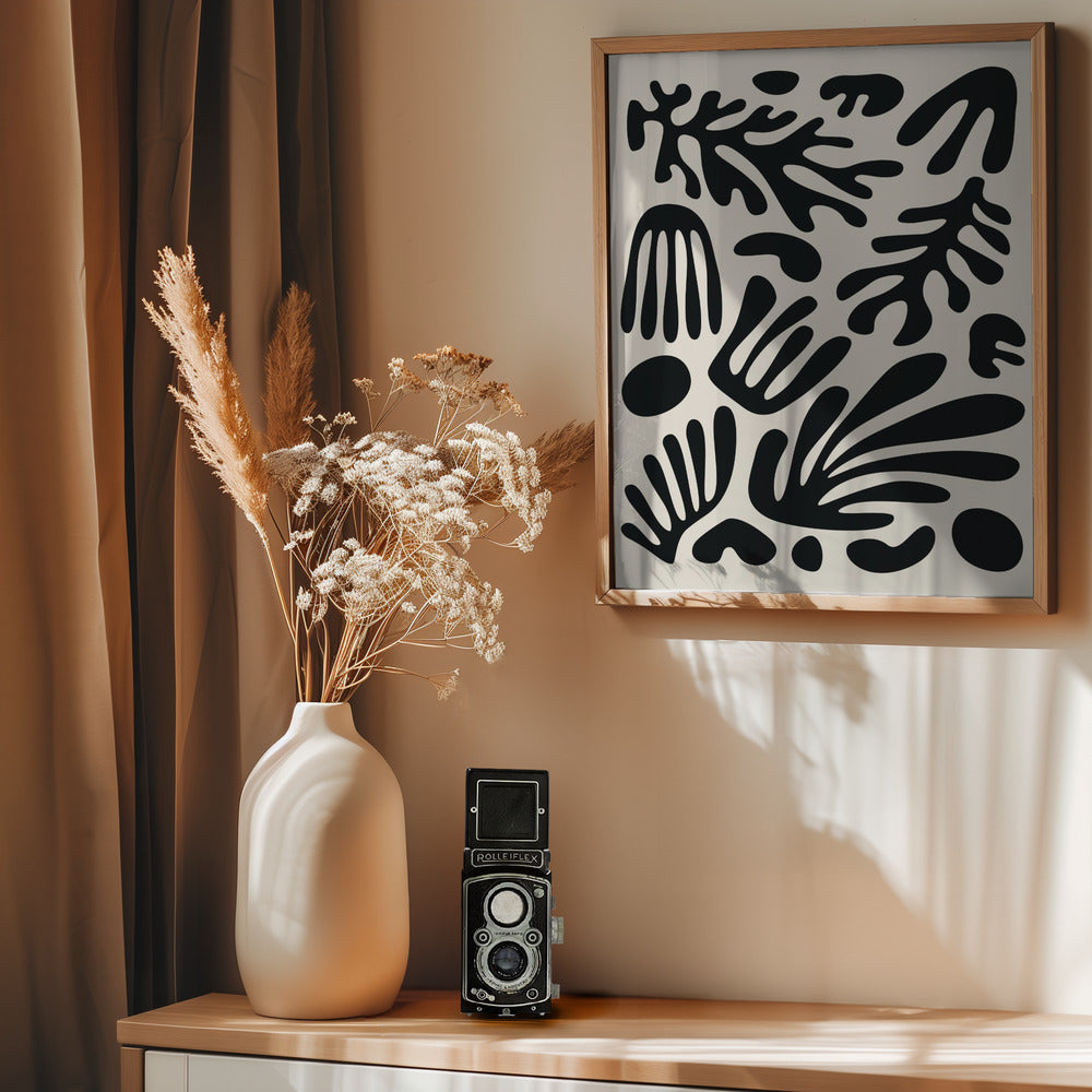 Henri Matisse Black Algae Collection #3 - Poster / Art Print - interiör