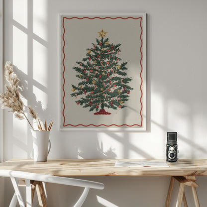 Christmas tree - Poster / Art Print - interiör