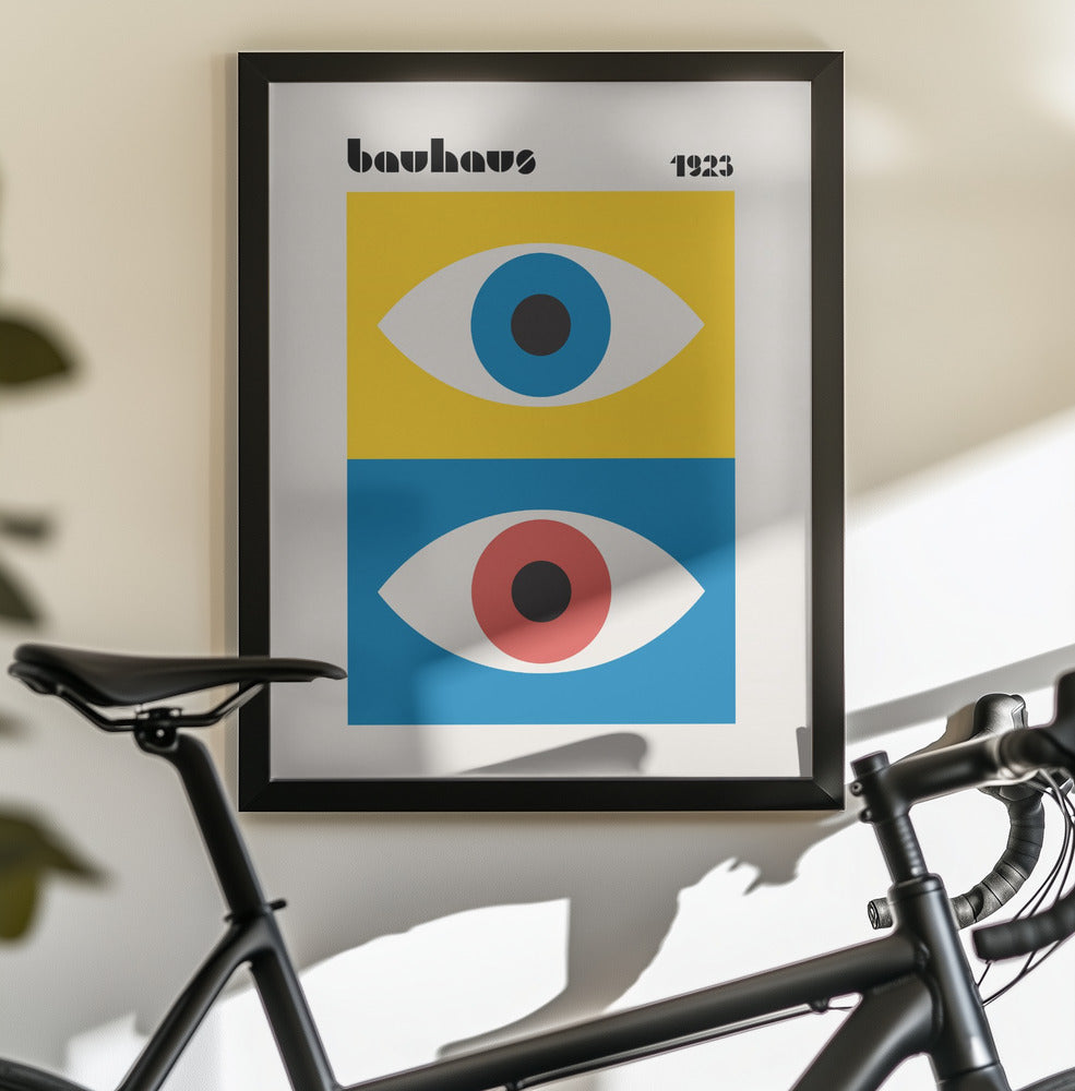 Bauhaus Eyes Abstract - Poster / Art Print - interiör