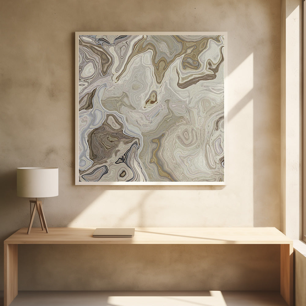 Banded Calcite - Poster / Art Print - interiör