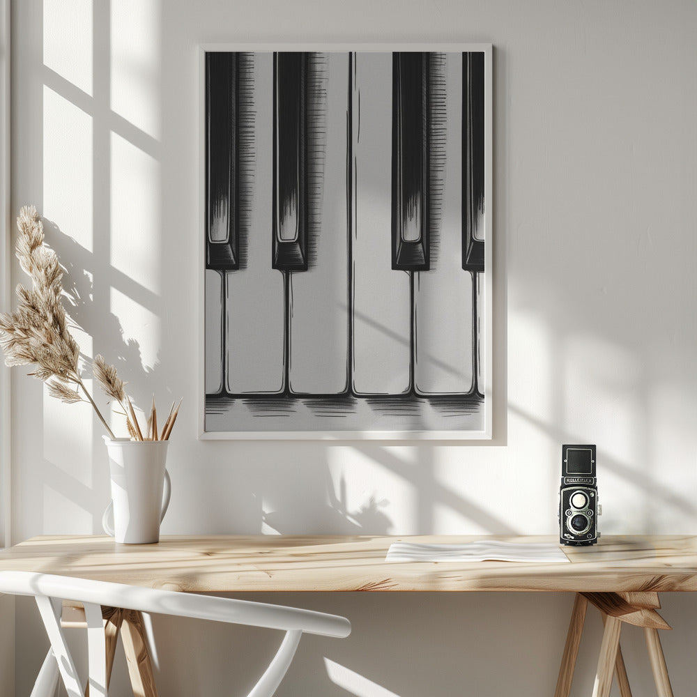 Piano Keys - Poster / Art Print - interiör