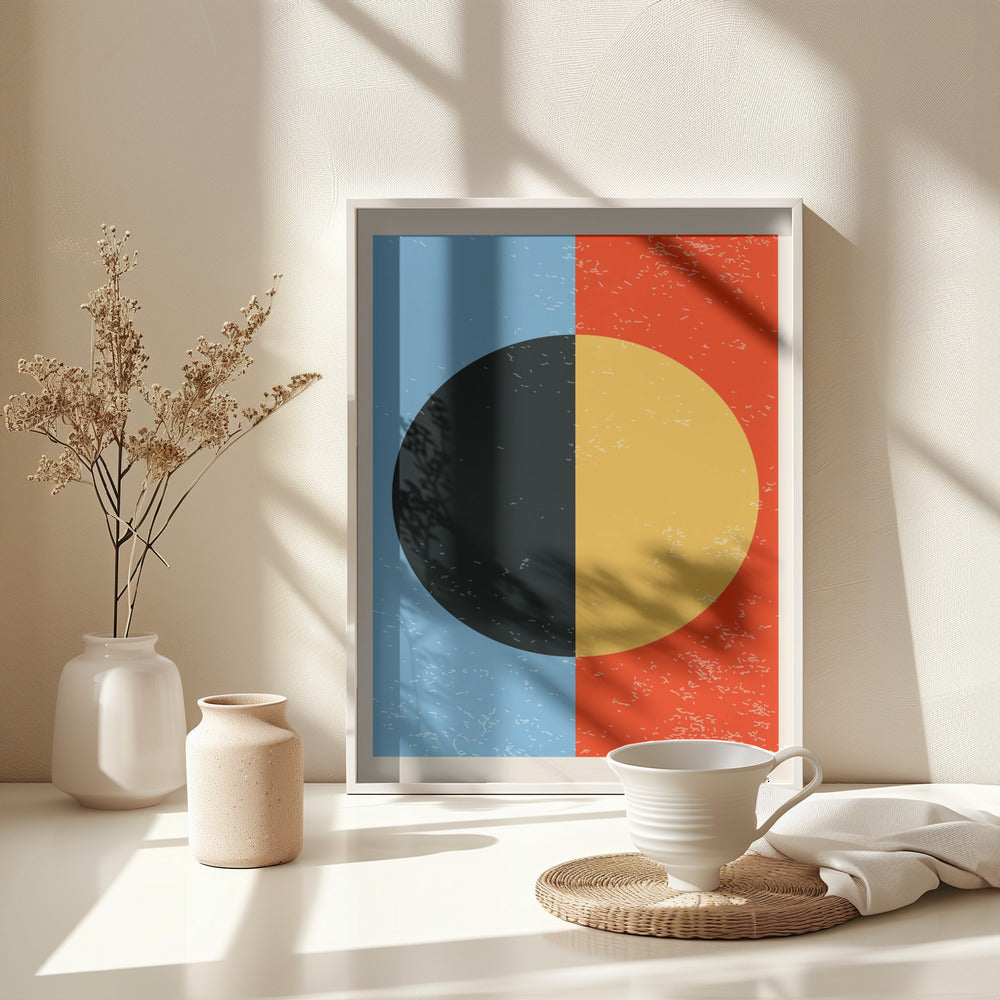 Minimal Abstract Shapes Series #1 - Poster / Art Print - interiör