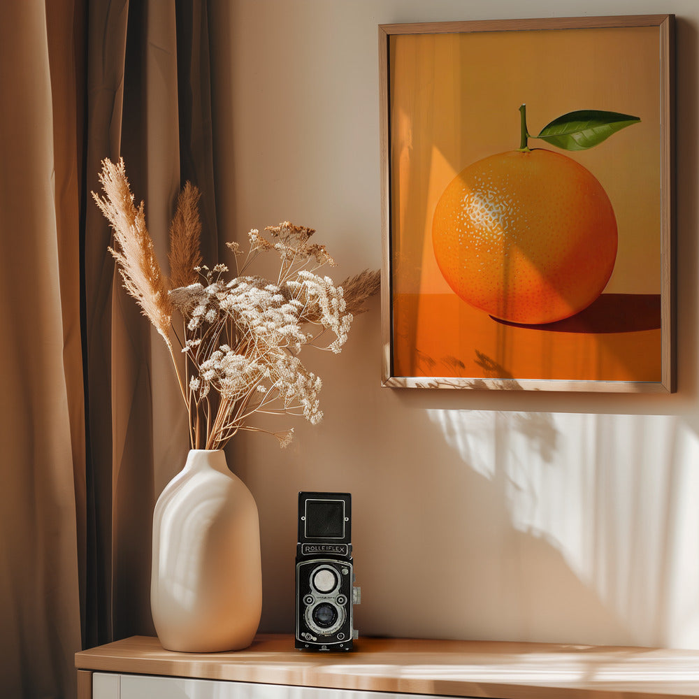 Orange - Poster / Art Print - interiör
