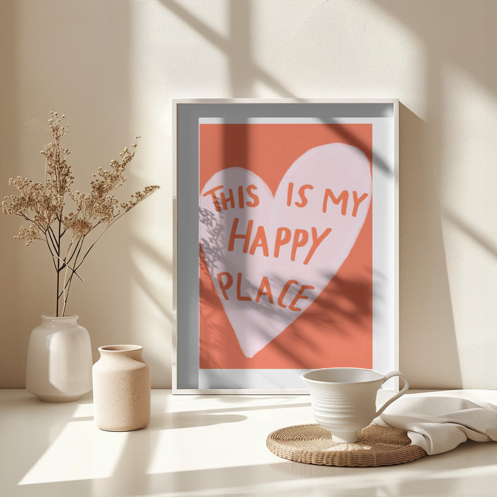 Happy Place - Poster / Art Print - interiör
