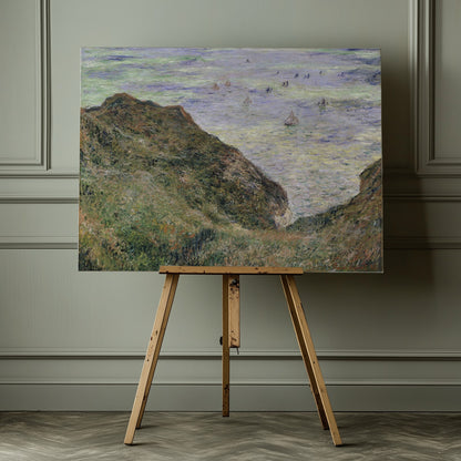 Claude Monet's View Over the Sea (1882) Famous Painting - Poster / Art Print - interiör