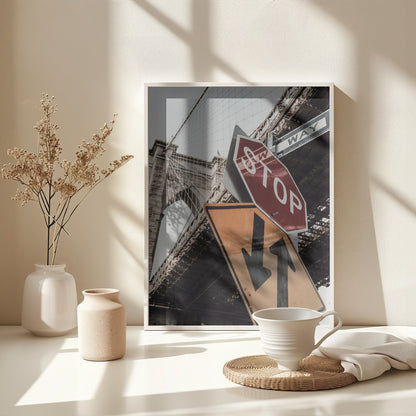 Brooklyn Bridge Stop - Poster / Art Print - interiör