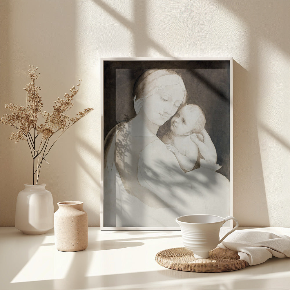 Madonna and Child - Poster / Art Print - interiör