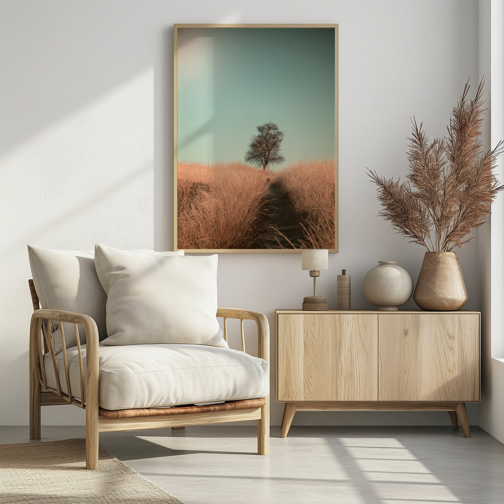 Grass and Path - Poster / Art Print - interiör
