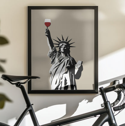 Liberty of Wine - Poster / Art Print - interiör