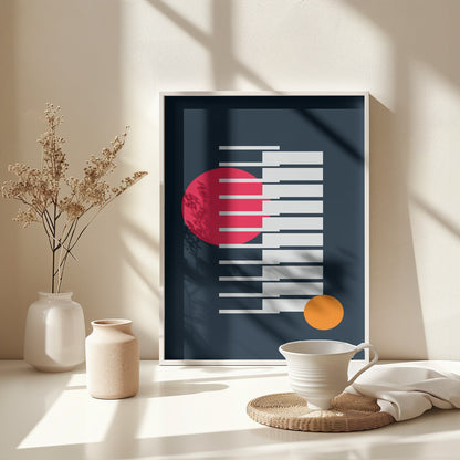Bright Geometric #1 - Poster / Art Print - interiör