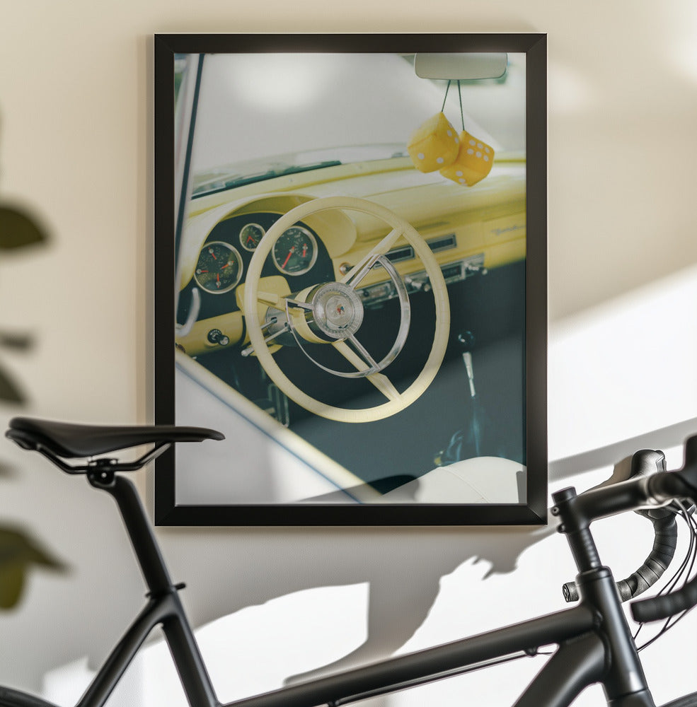 Classic Car VI - Poster / Art Print - interiör