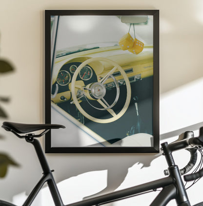 Classic Car VI - Poster / Art Print - interiör