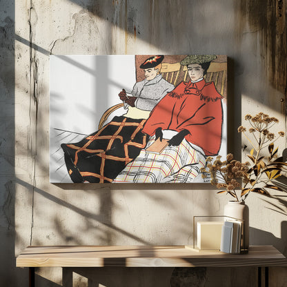 Man and Woman Sitting Together (1897) - Poster / Art Print - interiör