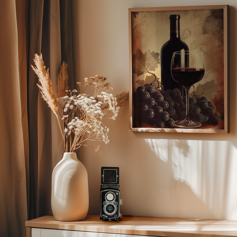 Red Red Wine No 2 - Poster / Art Print - interiör