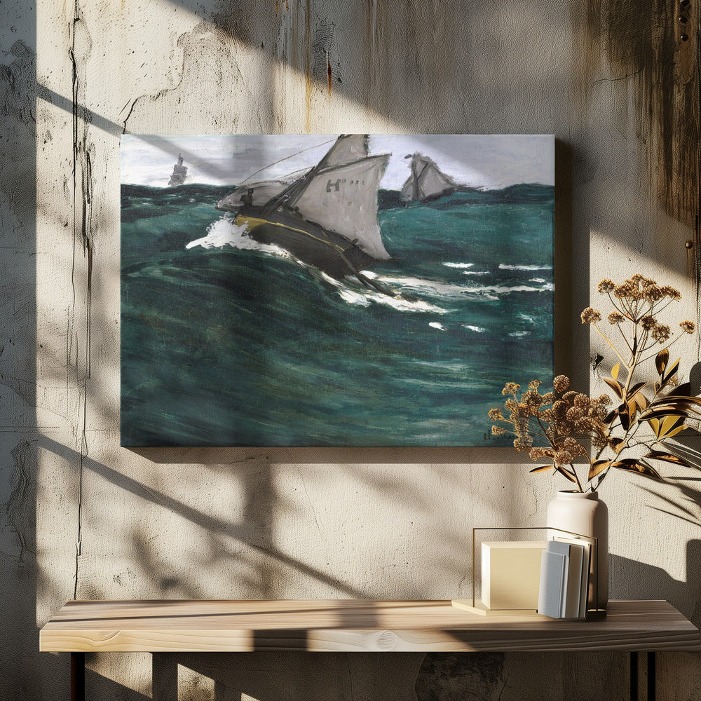 The Green Wave (1866–1867) - Poster / Art Print - interiör