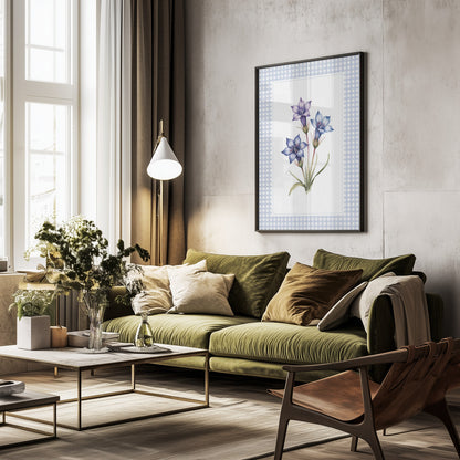 Gentiana Flowers - Poster / Art Print - interiör