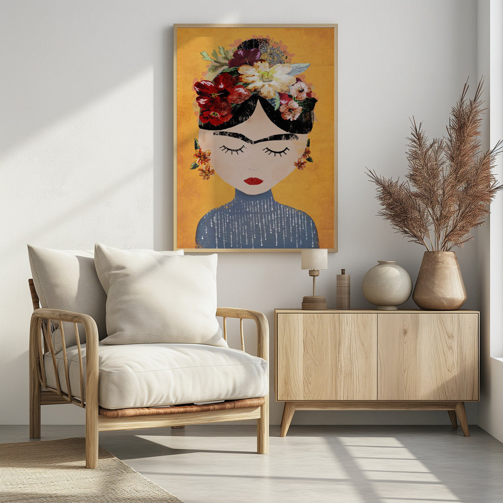 Frida (Yellow Version) - Poster / Art Print - interiör