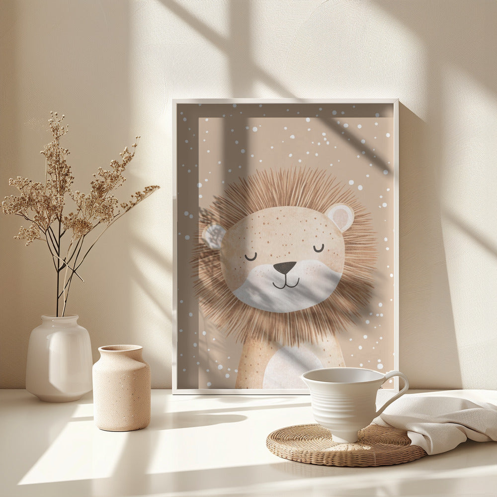 Happylion - Poster / Art Print - interiör