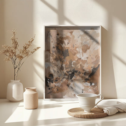 Abstract Mocha No 1 - Poster / Art Print - interiör