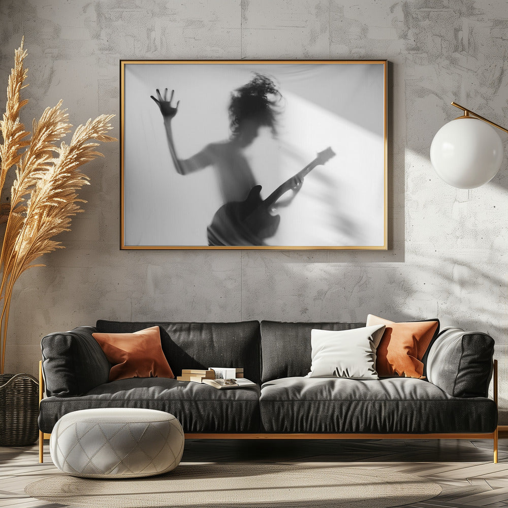 Guitar heroes - Poster / Art Print - interiör