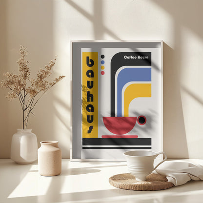 Bauhaus Coffee House - Poster / Art Print - interiör