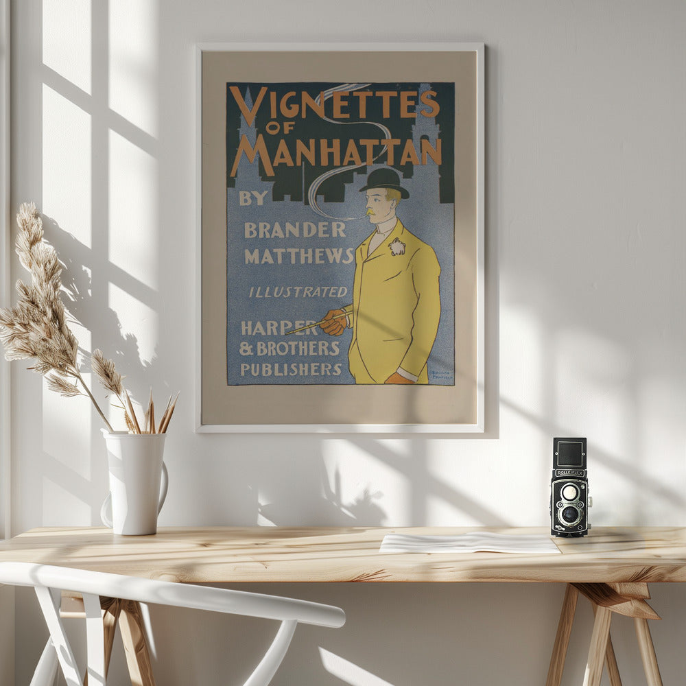 Vignettes of Manhattan (1895) - Poster / Art Print - interiör