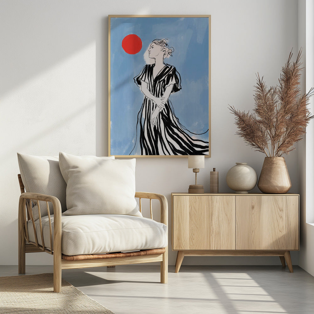 Serene Stripes - Poster / Art Print - interiör