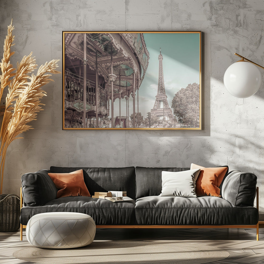 Typical Paris | urban vintage style - Poster / Art Print - interiör