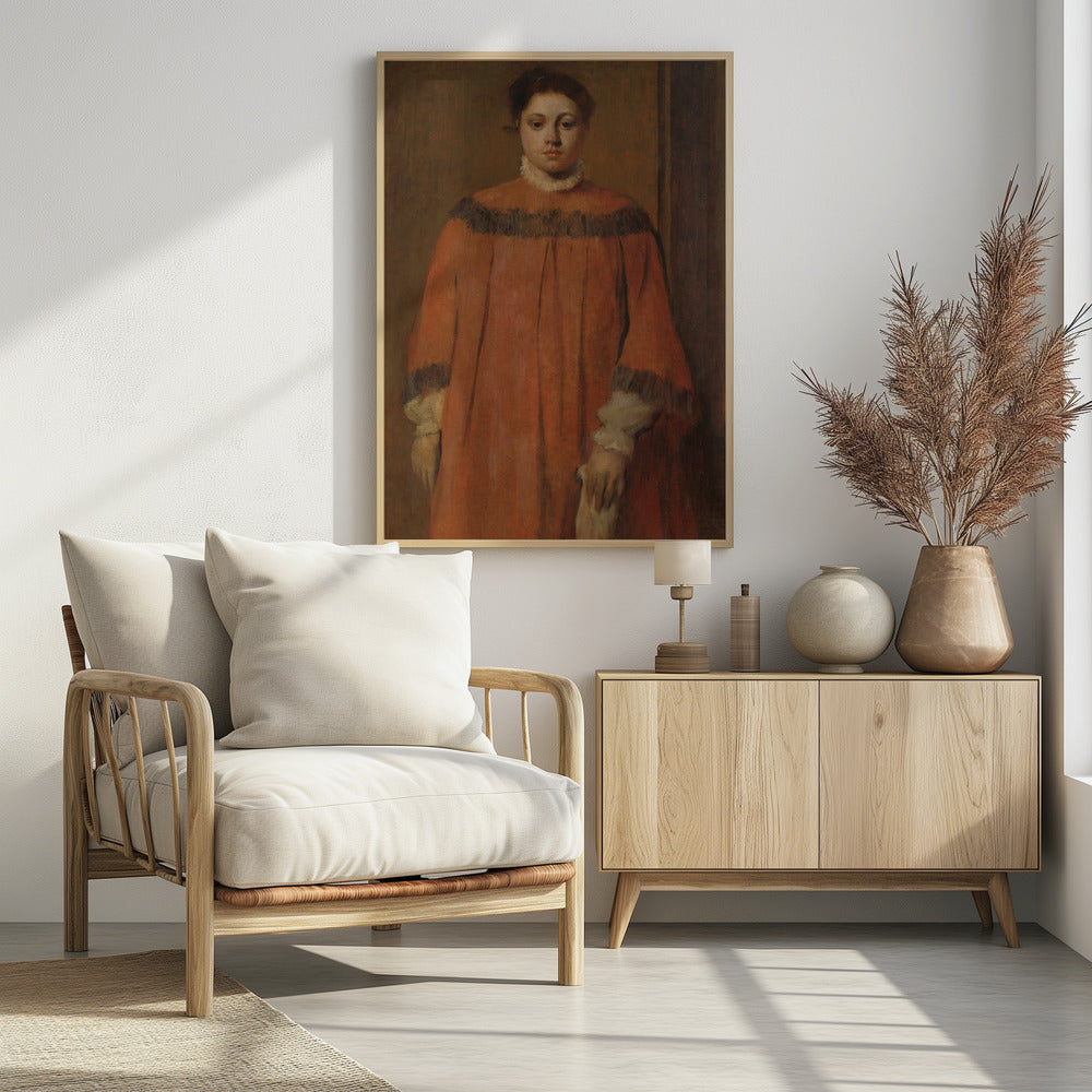 Girl In Red No.2 - Poster / Art Print - interiör
